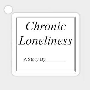 Chronic Loneliness Book Text Sticker